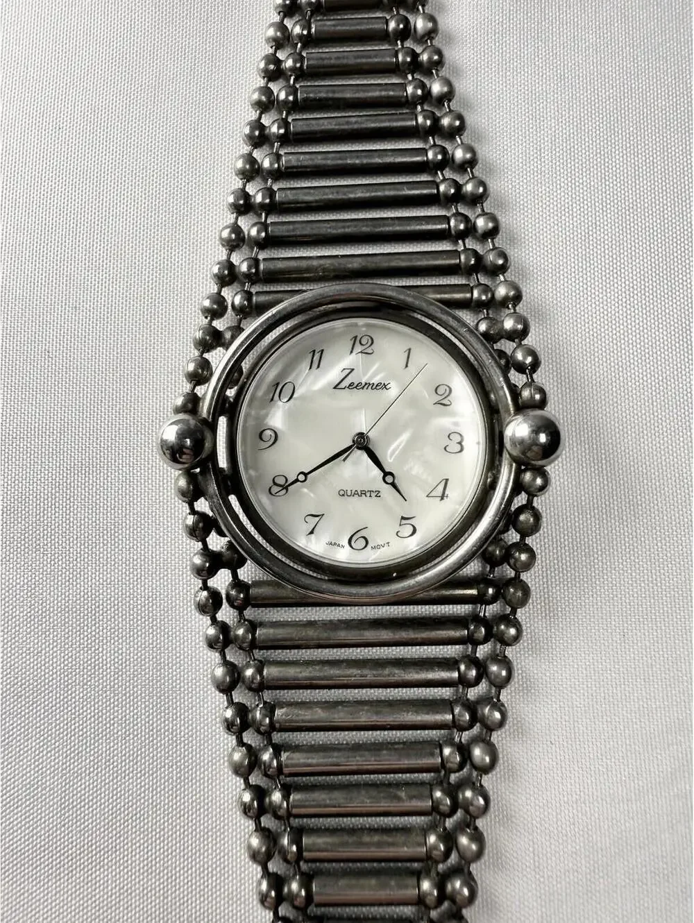 Vintage Zeemex Women’s Watch Wristwatch Silver Color